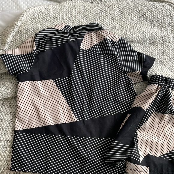 Matching button up graphic set - black and tan - 5T - Picture 4 of 4